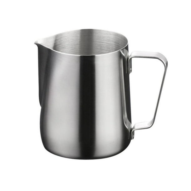 600ML Stainless Steel Milk Jug Frother Coffee Latte Art Container Pitcher Mug UK 600ML Stainless Steel Milk Jug Frother Coffee Latte Art Container Pitcher Mug UK